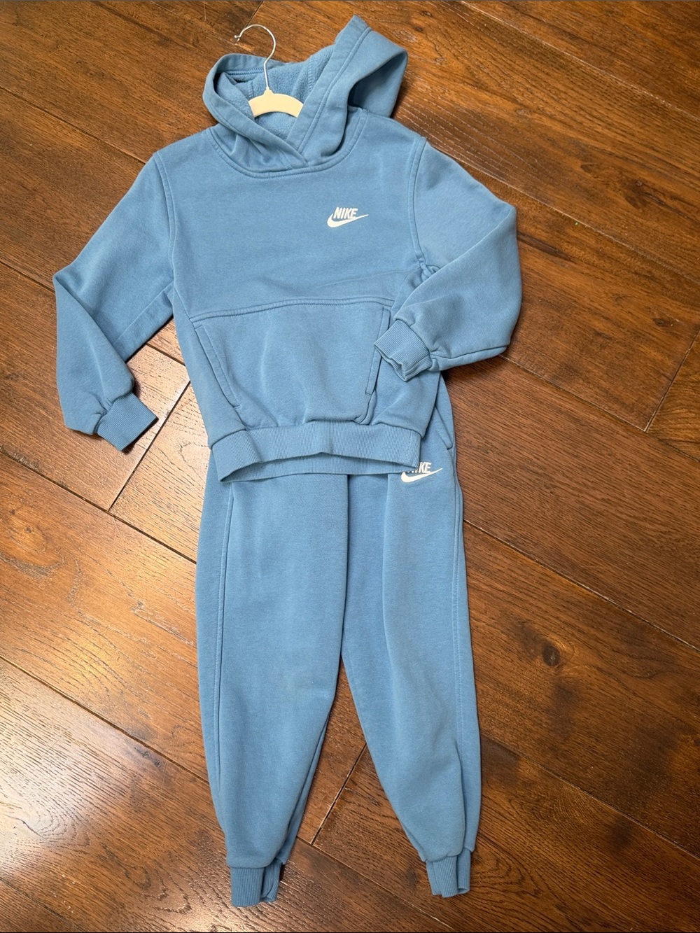 Nike - Kids Blue Sportswear Club Fleece Hoodie & Joggers Set - Size: XS (6-7)